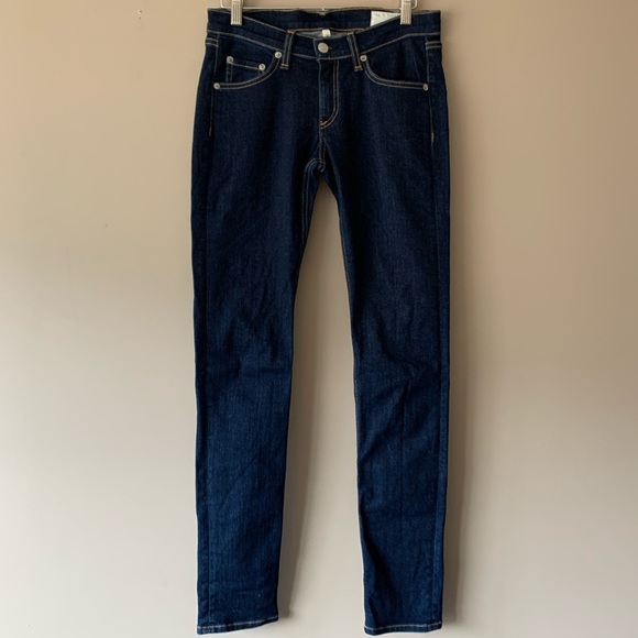 Rag & Bone Very Flattering Dark Navy / Heritage Skinny Jeans - size 26 - Picture 2 of 11